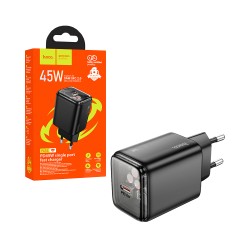 Hoco Adapter N54 Monsoon PD45W Type-C Black